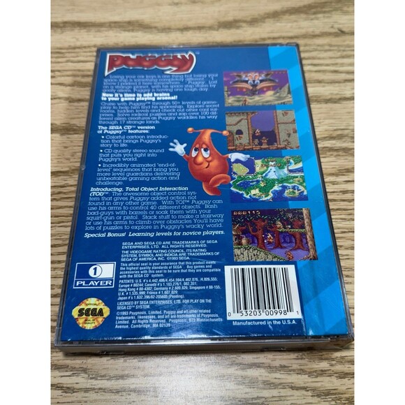 Puggsy (Sega CD, 1994) Complete CIB Tested - Picture 3 of 3